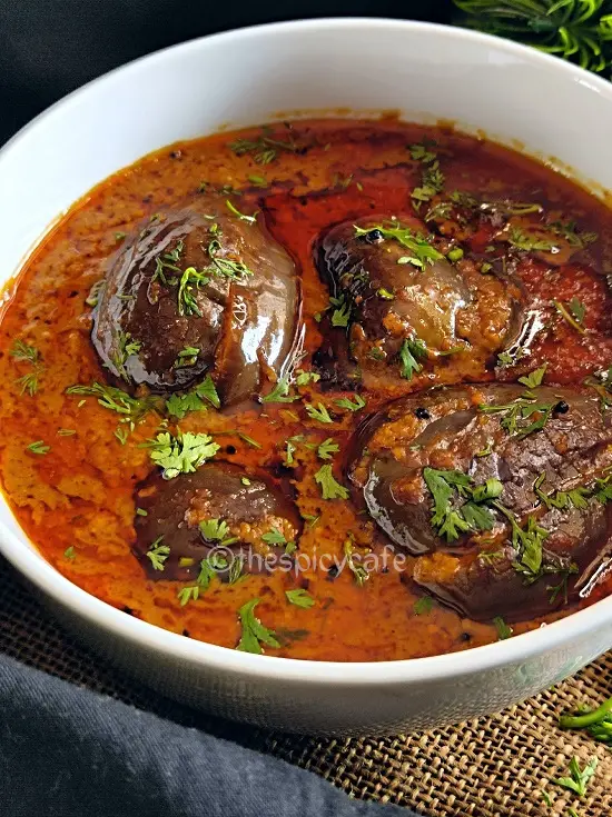 Bharli Vangi Maharashtrian Style | Stuffed Eggplant Curry Indian Recipe Bharli Vangi Maharashtrian Style | Stuffed Eggplant Curry Indian Recipe https://thespicycafe.com/wp-content/uploads/2023/08/1-bharli-vangi-bharwa-baingan-stuffed-eggplants-aubergine-peanut-curry-vegan-vegetarian-easy-quick-simple-brinjal-curry-lunch-dinner-gravy-indian-maharashtrian-vangi.png https://thespicycafe.com/bharli-vangi/