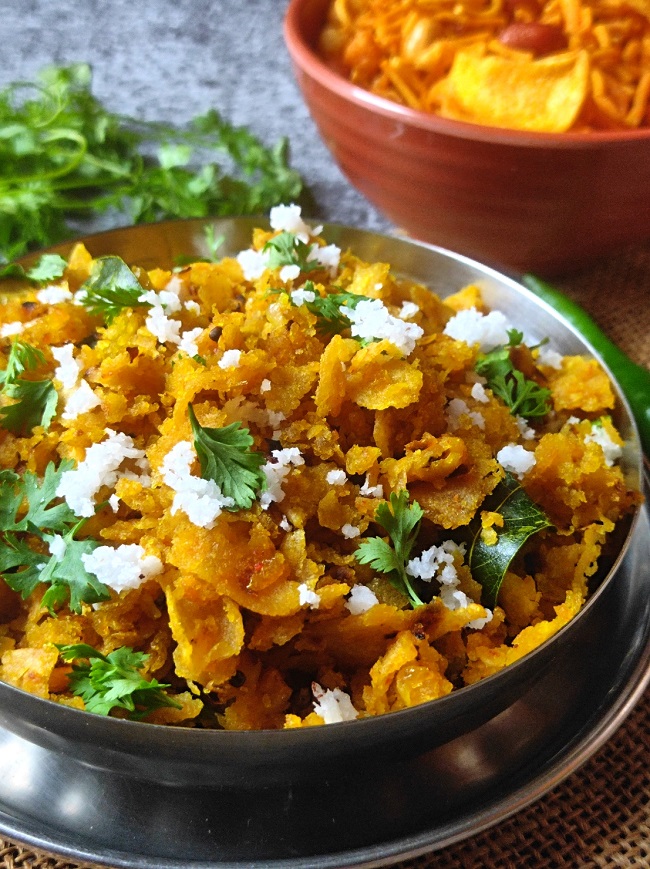 PHODNICHI POLI MADE FROM LEFTOVER CHAPATI MAHARASHTRIAN BREAKFAST VEGAN VEGETARIAN RECIPE INDIAN